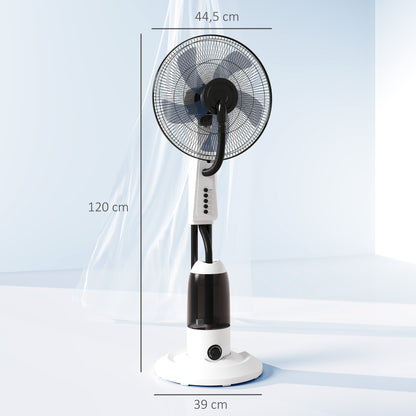 HOMCOM Spray Misting Fan in White