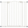 PawHut Pressure Fit Dog Stair Gate No Drilling Safety Gate Auto Close for Doorways, Hallways, 74-100cm Adjustable, 94cm Tall, White