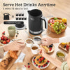 HOMCOM Sleek Textured Kettle and Four-Slice Toaster Set - Black