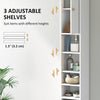HOMCOM 178 cm Narrow Tall Bathroom Cabinet - White