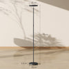 HOMCOM RGB Uplighter Floor Lamp, Tall Dimmable Standing Lamp with Remote & Touch Control, 350Â° Rotatable Head for Living Room Bedroom, 2700K-6000K Colour Temperatures, Black