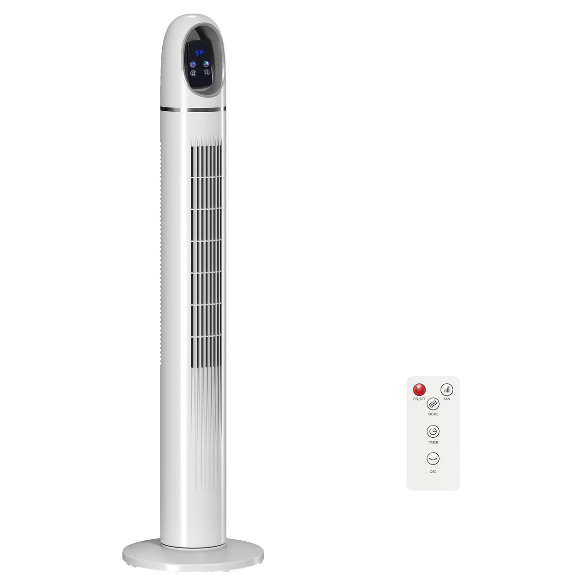 HOMCOM Tower Fan in White