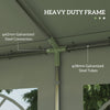 Outsunny 6m x 4m Heavy Duty Garden Gazebo for Parties, Wedding and Events, White