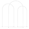 Outsunny Wedding Arch Frame Set, Metal Balloon Arch Stand Set, Balloon Arch Stand Set for Birthday Party, 2.2, 2, 1.8 m White
