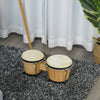 HOMCOM Wooden Bongo Drum Set â7.75