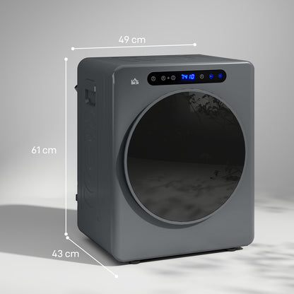 HOMCOM 4kg Compact 40-60√¢‚Äû∆í Tumble Dryer - Grey