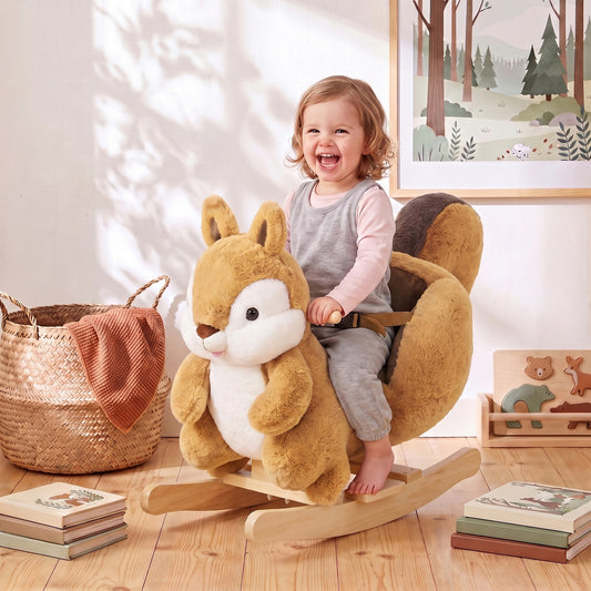 AIYAPLAY Rocking Horse in Brown