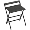 HOMCOM 70 cm Folding Computer Desk with Monitor Shelf - Black