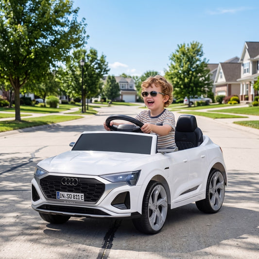 AIYAPLAY Sportback Licensed Ride on Car in White
