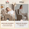 HOMCOM Power Lift Recliner Chair with Vibration Massage and Heat, Chenille Riser and Recliner Armchair for Elderly, Brown