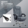Vinsetto Massage Office Chair, Heated Reclining Computer Chair with Adjustable Height and Footrest, Dark Grey