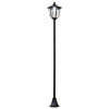 Outsunny Outdoor Garden Solar Post Lamp Sensor Light LED Lantern Bollard Pathway Torch Light 1.77m Tall