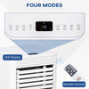 HOMCOM 9000 BTU Portable Air Conditioner for Cooling Dehumidifier Fan, Air Conditioning Unit for Room up to 28mÂ², with Remote, 24H Timer, Window Mount Kit, R290, A Energy Efficiency, 1122W