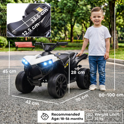 AIYAPLAY 6V Kids ATV in White