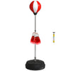 HOMCOM Punching Bag with Stand Boxing Bag Set with Adjustable Height, Red