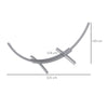 Outsunny 3.25m Wooden Hammock Stand Universal Fit Garden Picnic Camp Accessories, Grey