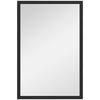 HOMCOM Wall Bathroom Mirror, 60 x 40 cm Wall-Mounted Mirror for Living Room, Bedroom, Hallway, Black