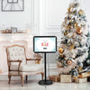 A3 Adjustable Poster Stand with Adjustable Height and 360° Rotation-Black