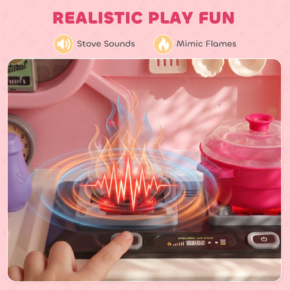 AIYAPLAY Play Kitchen in Pink