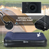 Outsunny King-Size Air Bed, with Built-in Electric Pump and Carry Bag