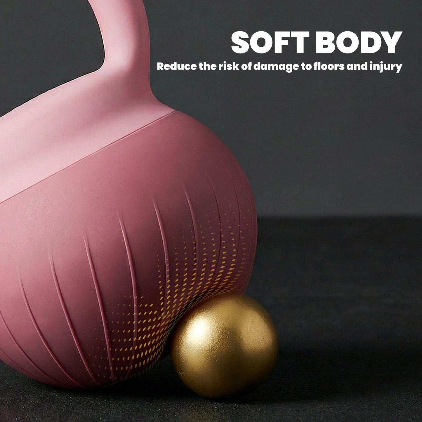 كرة kettlebell لينة من سبورت ناو، بوزن 8 كجم مع مقبض مضاد للانزلاق لرفع الأثقال وتمارين القوة في المنزل