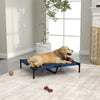 PawHut Raised Dog Bed Cat Elevated Lifted Puppy Pet Elevated Cot Portable Camping Basket √¢‚Ç¨‚Äú Blue (Large)