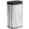 HOMCOM 55L Sensor Bin with Soft-Close Lid, Automatic Touchless Motion Sensor Kitchen Bin with Fingerprint Resistant Stainless Steel for Hygienic Gyms, Home Office Use, Silver Tone