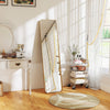 HOMCOM 40 x 160 cm Rectangular Full Length Mirror - Gold Tone