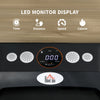 HOMCOM Foldable Walking Treadmill, with LED Display and Wheels, for Home, Office, Fitness Studio, Orange