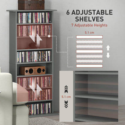 HOMCOM 360 CD Storage Unit - Grey