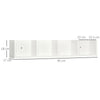 HOMCOM Wall Mount 84 CD / 56 DVD/Blu-ray/ Media Storage Rack 4 Cubes Wooden Shelf Organizer Unit Bookcase Display (White)