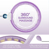 SPORTNOW Smart Weighted Hula Hoop, Massage Hula Ring w/ 16 Detachable Knots, 360 Auto-Rotating Ball, Digital Counter, Purple