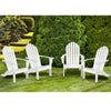Acacia Wood Adirondack Lounger Chair Set of 2 with Slatted Seating