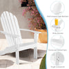 Acacia Wood Adirondack Lounger Chair Set of 2 with Slatted Seating
