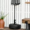 Outsunny Water/Sand Fillable Half Parasol Umbrella Base - Black