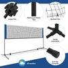 Adjustable Badminton Net Set for Backyard Driveway Beach Portable
