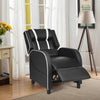 Adjustable Gaming Chair with Footrest Headrest and Lumbar Support-White