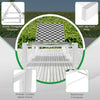 Adjustable Patio Chaise Lounge with Wheels and Breathable Fabric and Sturdy Metal Frame