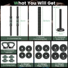 Adjustable Weight Dumbbell Set with Connector and Dumbbells-Black