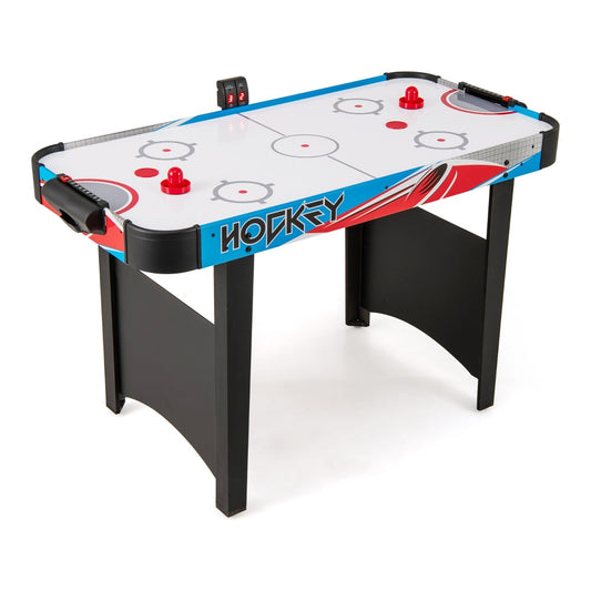 Air Hockey Table with LED scoreboard and powerful 12V motor in blue