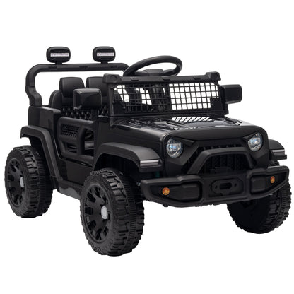 AIYAPLAY 12V Electric Car for Kids with Remote in Black