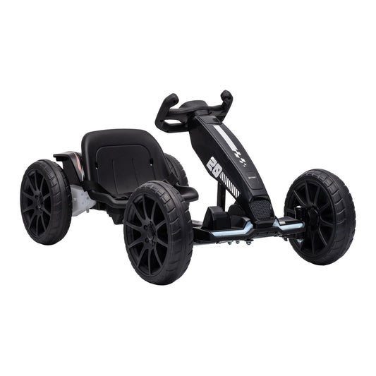 AIYAPLAY 12V Electric Go Kart in Black