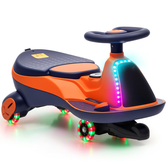 AIYAPLAY 12V Electric Wiggle Car in Orange