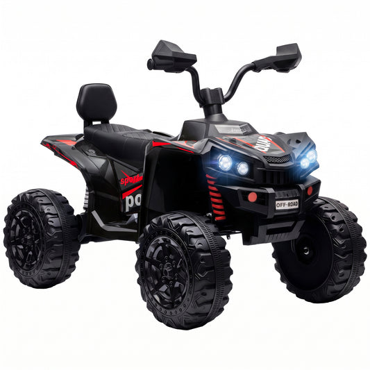 AIYAPLAY 24V 2 Seater Electric Quad Bike in Black