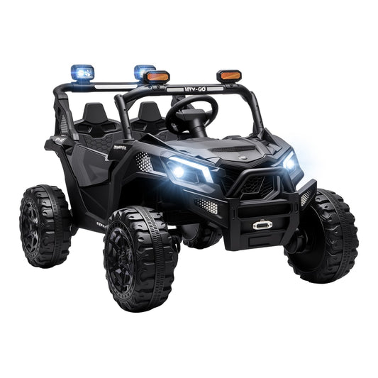 AIYAPLAY 24V 2 Seater Ride On Truck Car in Black