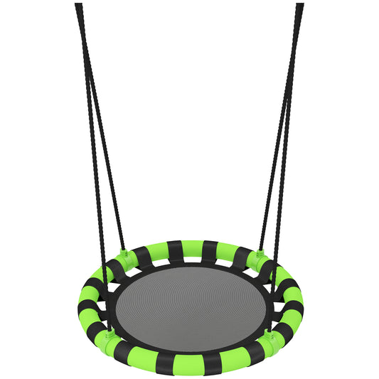 AIYAPLAY 60cm Diameter Kid Nest Swing Seat in Black and Green