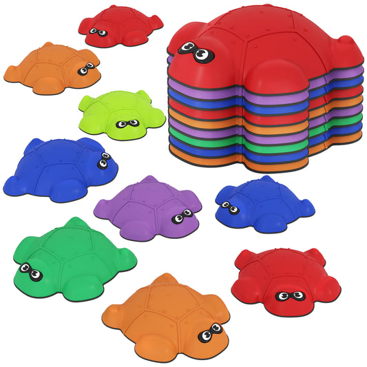 AIYAPLAY 9-Piece Balance Stepping Stones with Non-Slip Edge in Multi Colour