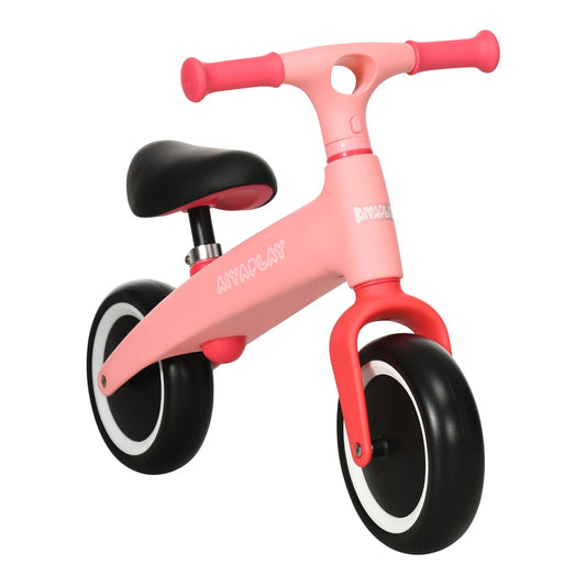 AIYAPLAY Baby Balance Bike in pink, a fun ride-on toy for toddlers learning to balance