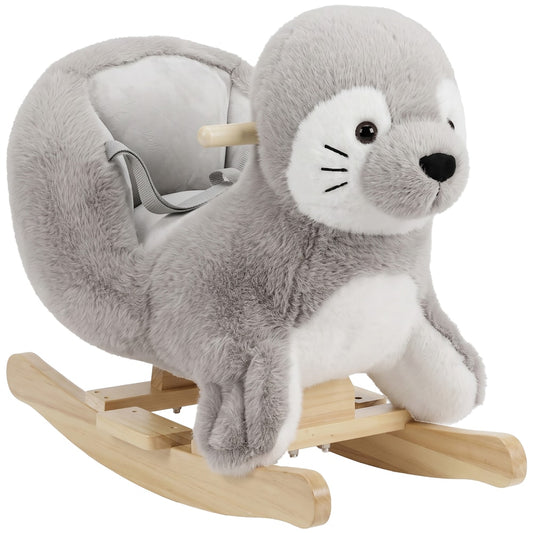 AIYAPLAY Baby Rocking Horse in Grey
