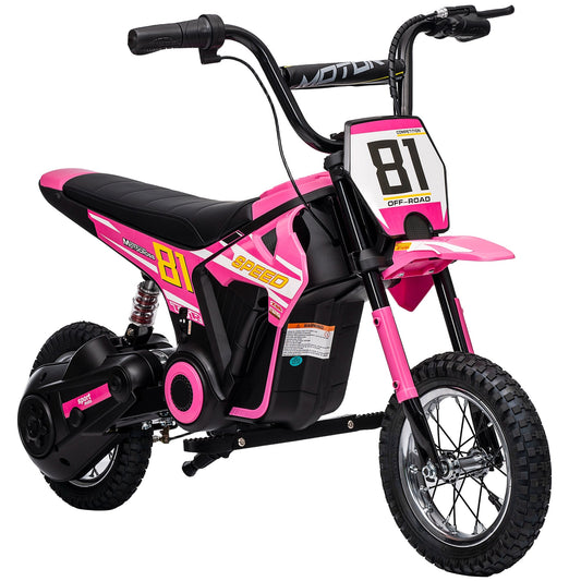 AIYAPLAY Kids Electric Motorbike in Pink